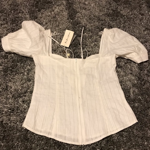 For love and lemons Annabelle Lace Up Blouse - Picture 6 of 8